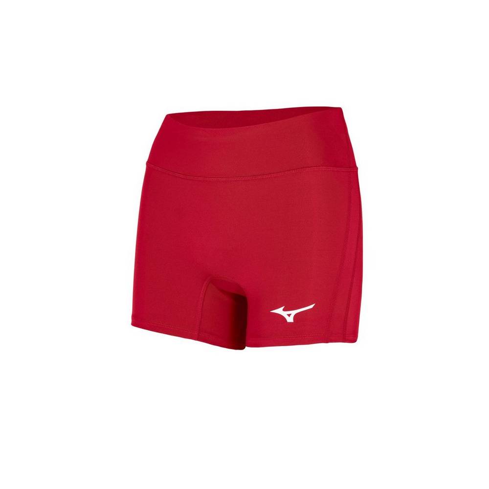 Pantalones Cortos Mizuno Voleibol Elevated 4" Inseam Para Mujer Rojos 6824053-AD